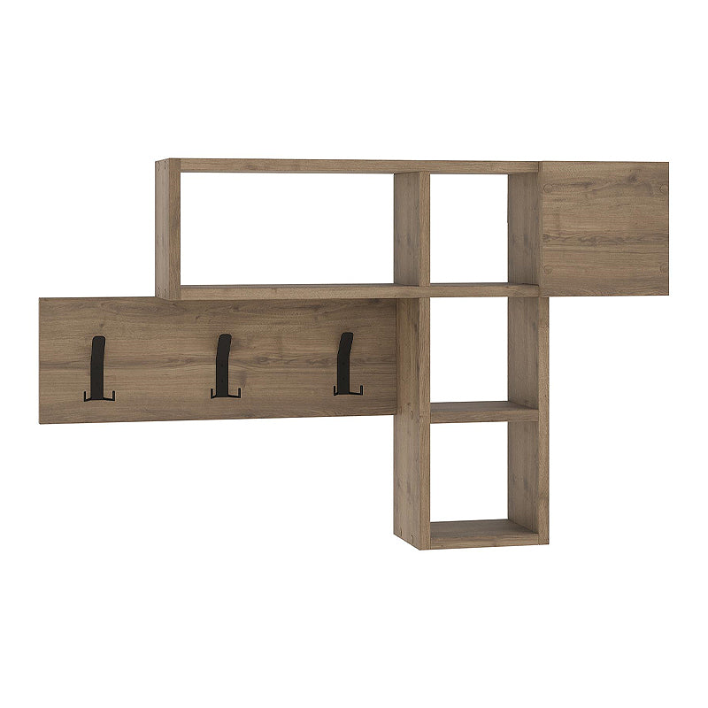 Game меламинова закачалка за стена в светъл орех 99,5x15x61cm.