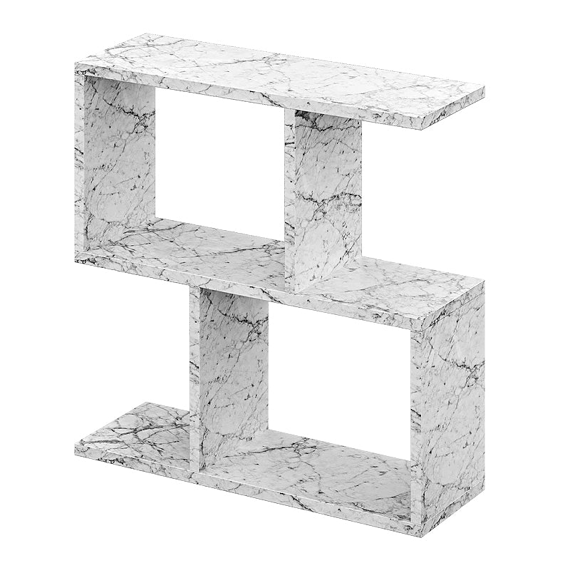 Homemania меламинова помощна масичка в бял мраморен ефект 60x20x60cm.