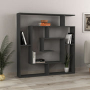Labirent меламинов шкаф за книги в цвят антрацит 125x22x129cm.