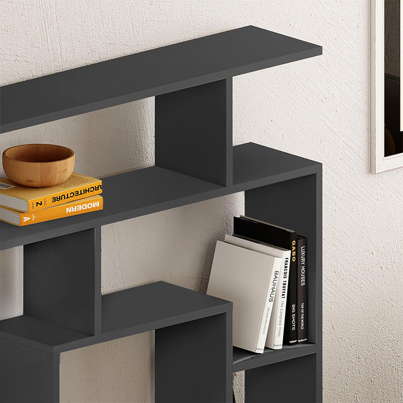 Labirent меламинов шкаф за книги в цвят антрацит 125x22x129cm.