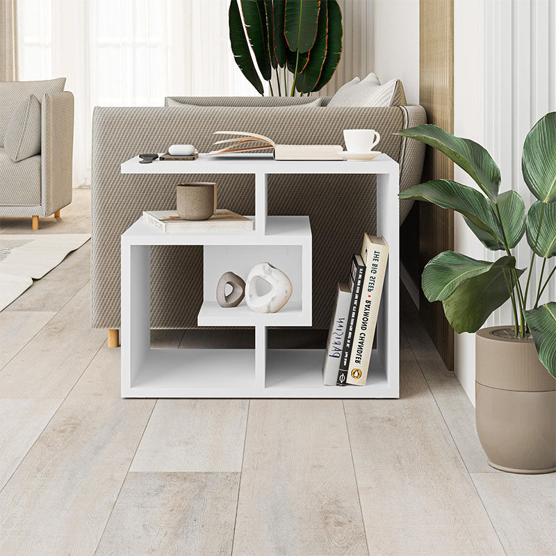 Labirent меламинов помощен масичка в бял цвят 54x40x45cm.