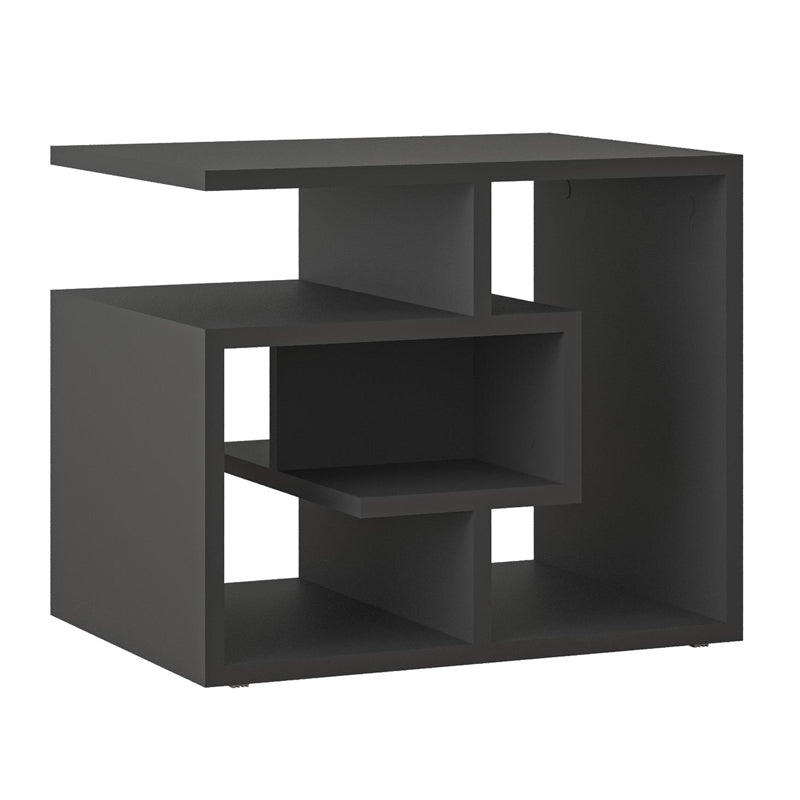 Labirent меламинова помощна масичка в цвят антрацит 54x40x45cm.