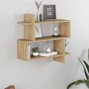 Paralel меламинова стенна етажерка в цвят естествен бук 70x22x65cm.