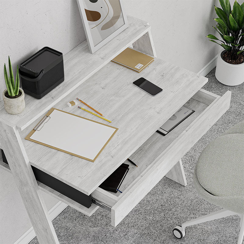 Cowork меламинов работен бюфет в цвят антично бяло 94x50x91cm.