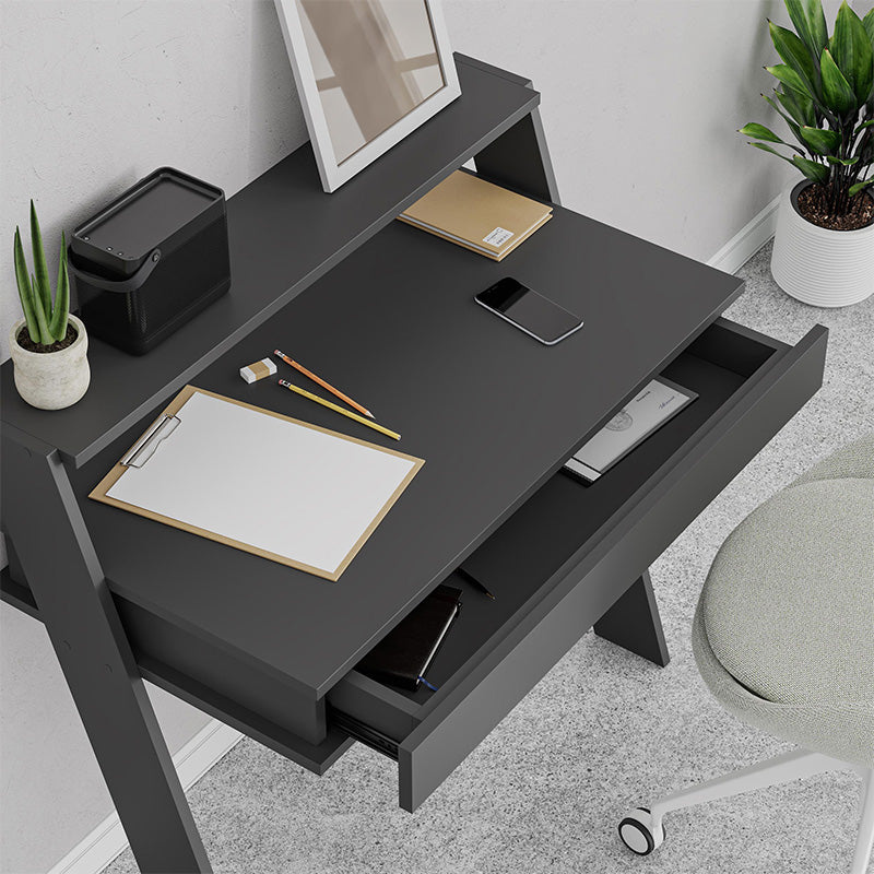 Cowork меламинов работен бюфет в цвят антрацит 94x50x91cm.