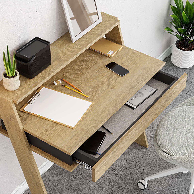 Cowork меламинов работен бюфет в цвят дъб 94x50x91cm.