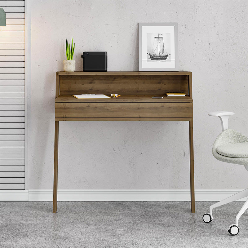 Работно бюро Cowork меламин в светъл орех 94x50x91cm.