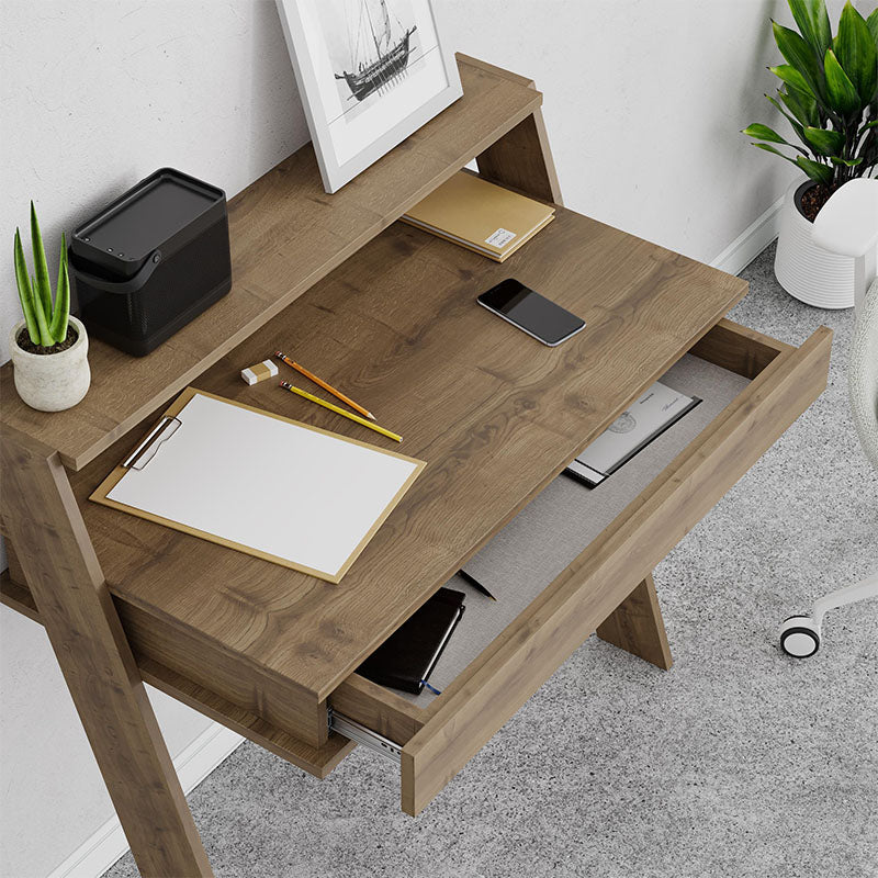 Работно бюро Cowork меламин в светъл орех 94x50x91cm.