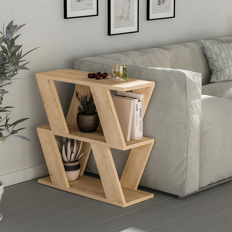 Lazena меламинова помощна масичка в цвят дъб 60x22x57cm.