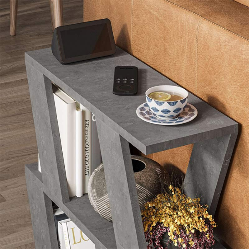 Lazena меламинова помощна масичка в сив ретро цвят 60x22x57cm.