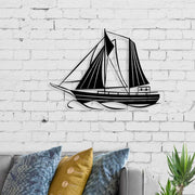 Sail метална стенна декорация в черен цвят 55x2x40cm.
