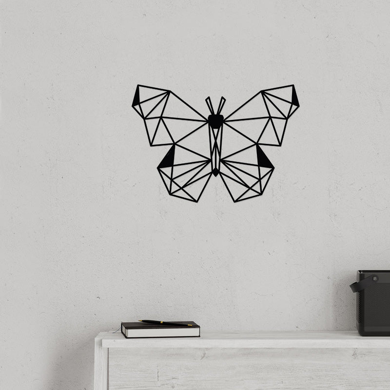 Butterfly метална стенна декорация в черен цвят 50x2x35cm.