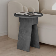 Chen melamine side table in retro grey color Φ42x50cm.