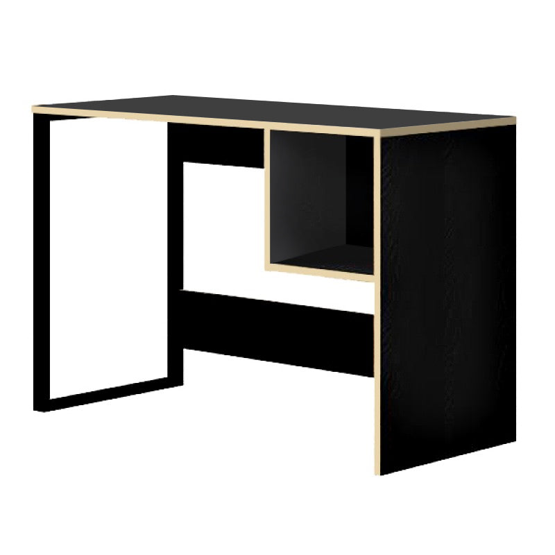 Cubo меламиново бюро - метално бюро в цвят черно дърво 110x50x75cm.