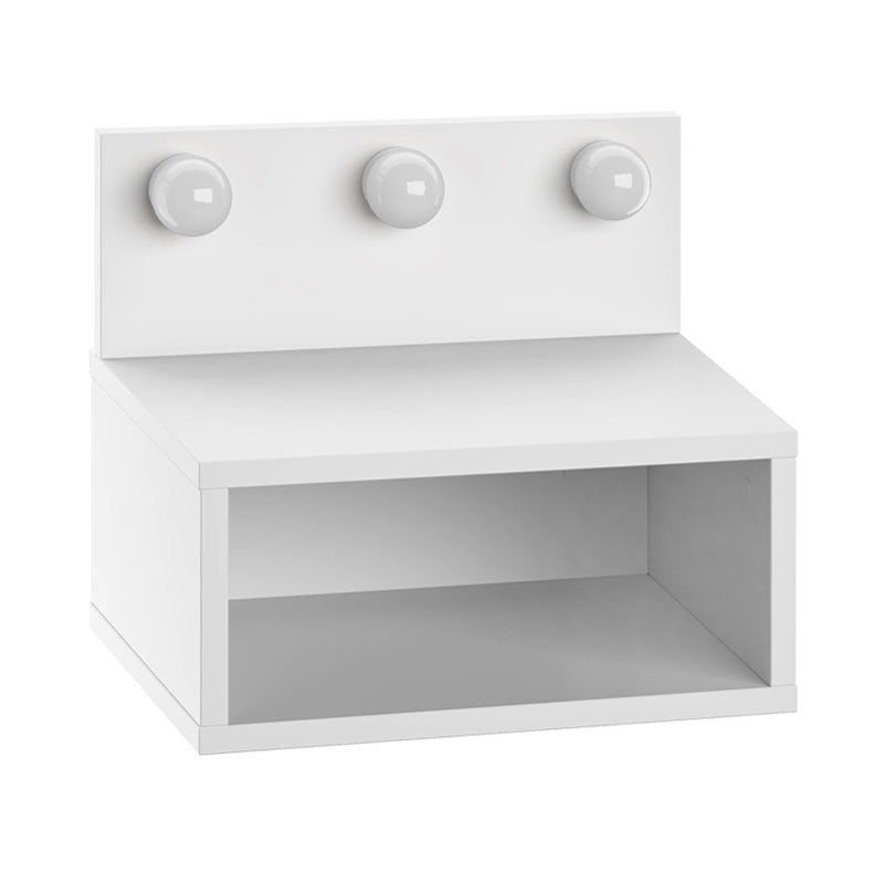Treo стенен нощен шкаф с LED осветление в бял цвят 40x30x33.8cm