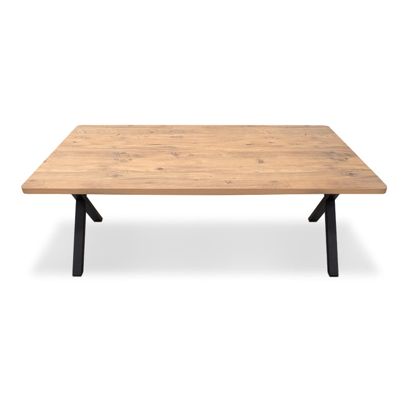 Jeremy Mdf/metallic маса в акациев цвят 160x80x75cm.