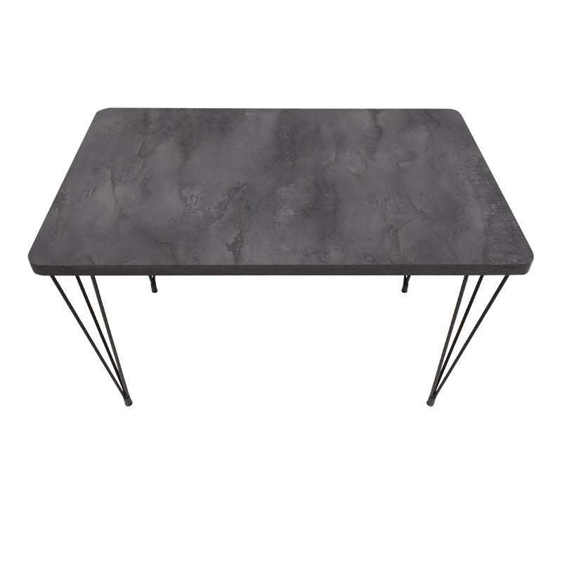 Roger Mdf/metallic маса в тъмносив бетонен цвят 120x70x75cm.