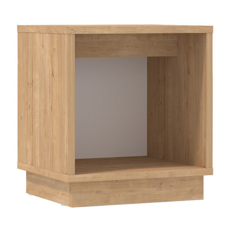 Gino нощно шкафче от меламин в цвят сапфирен дъб 40x35.3x45cm.