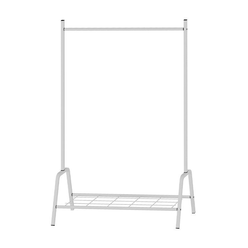 Selman метална подова закачалка в бял цвят 87.6x36x136cm.