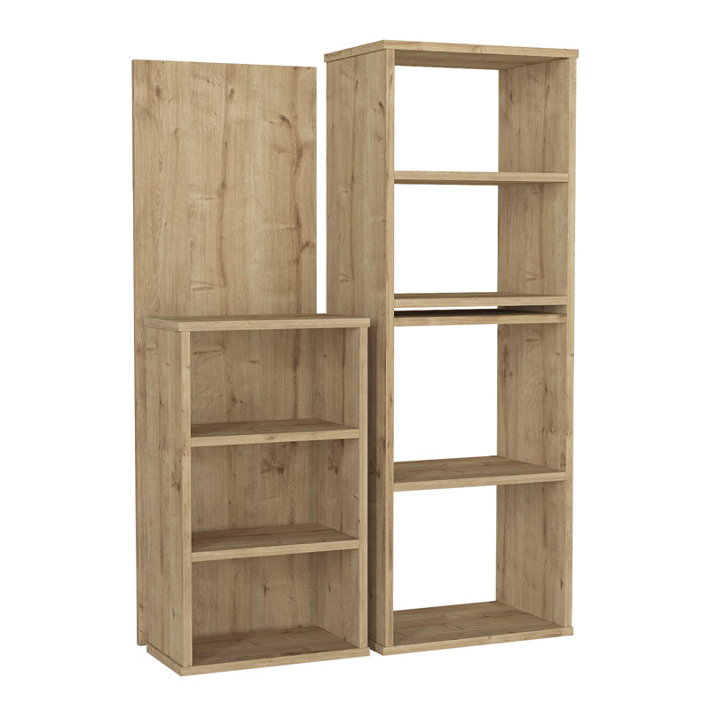 Последно полиморфно работно бюро от меламин в цвят sapphire oak 119x44.7x123cm.