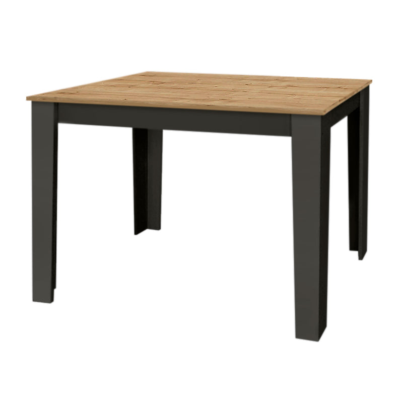 Darlen Трапезна маса от меламин в антрацит - цвят сапфирен дъб 110x72x74cm.