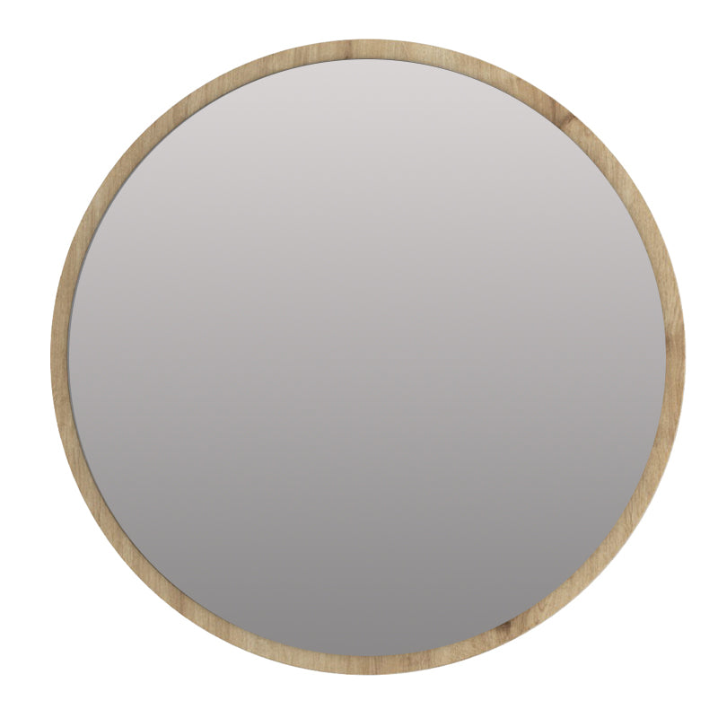 Glob Μegapap melamine mirror in sapphire oak color 59x2x59cm.
