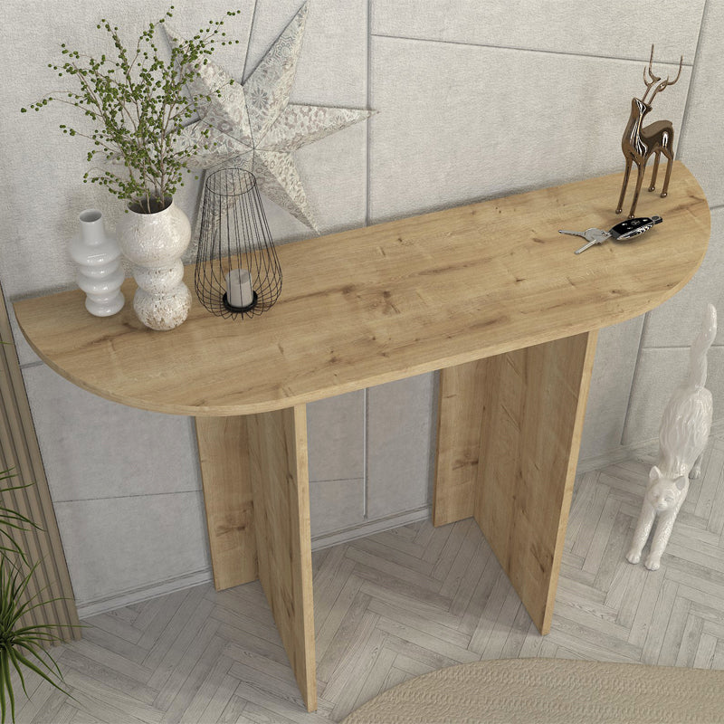 Cortado меламинова тоалетка в цвят сапфирен дъб 120x35x75cm.