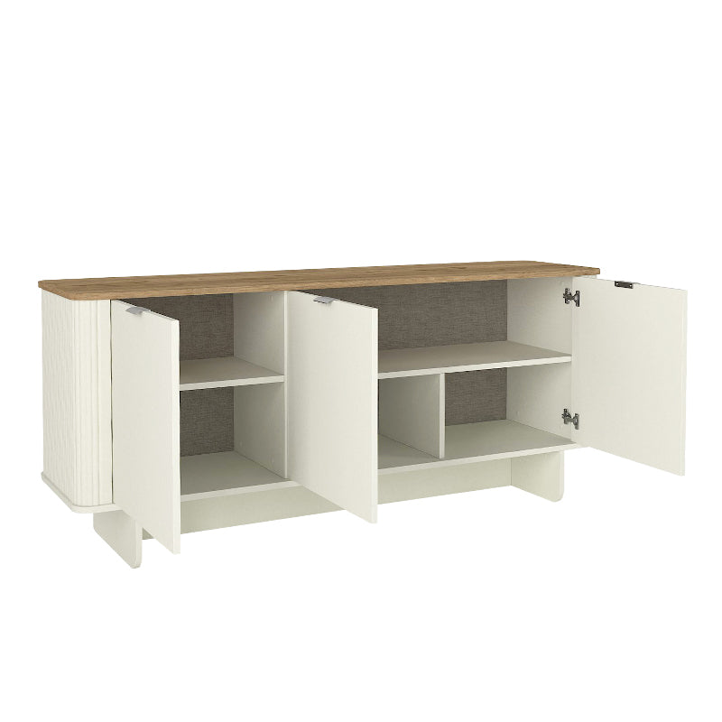 Bohema меламинова конзола в слонова кост - цвят sepet oak 180x47x76.6cm.
