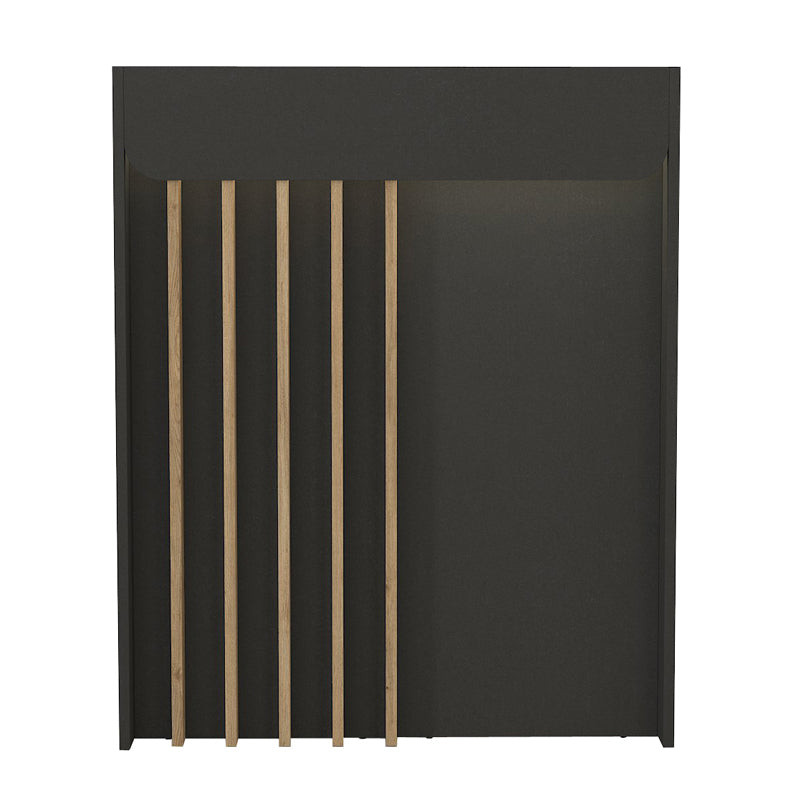 Karibu Рецепция от меламин с LED в антрацит - цвят сепет дъб 90x40x100cm