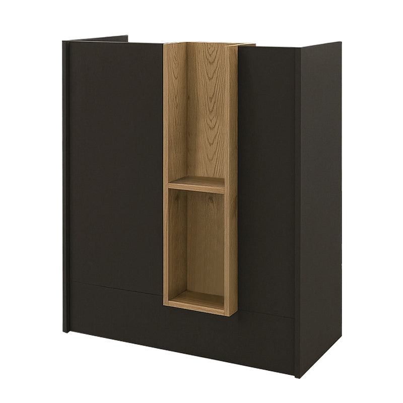 Bonveno меламинова рецепция - антракит - цвят дъб Sepet 90x43.2x110cm