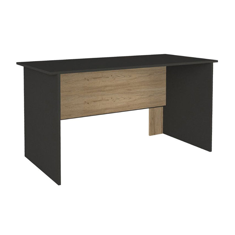 Epito офис бюро от меламин в антрацит - цвят сив дъб 140x59.6x76.8cm