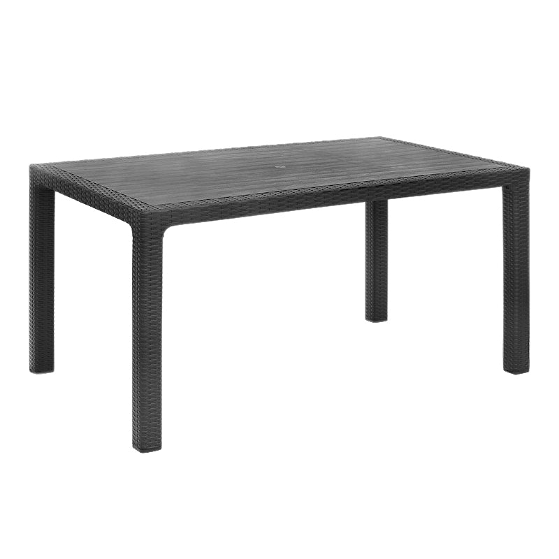 Kalan маса от полипропилен в цвят антрацит 150x90x75cm