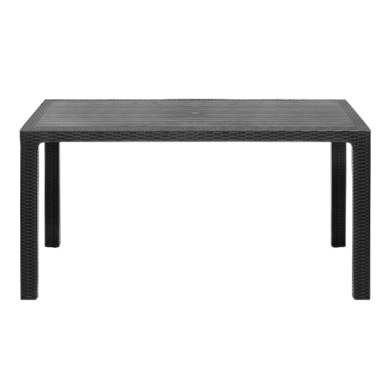 Kalan маса от полипропилен в цвят антрацит 150x90x75cm