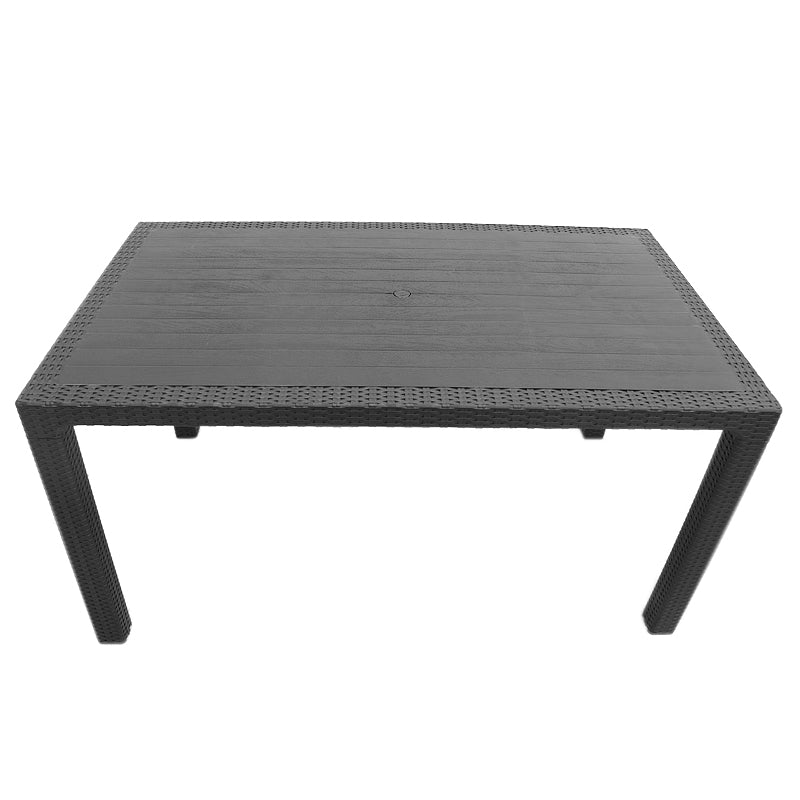 Kalan маса от полипропилен в цвят антрацит 150x90x75cm