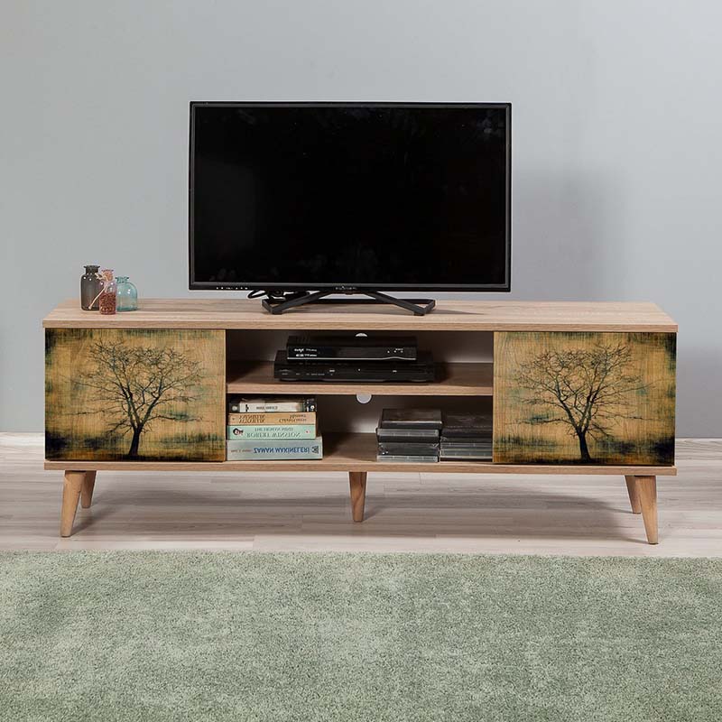 Мебел за телевизор Soho меламин цвят sonoma 140x40x50см.
