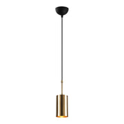 Kem E27 metallic ceiling lamp in gold color Φ9x124cm.