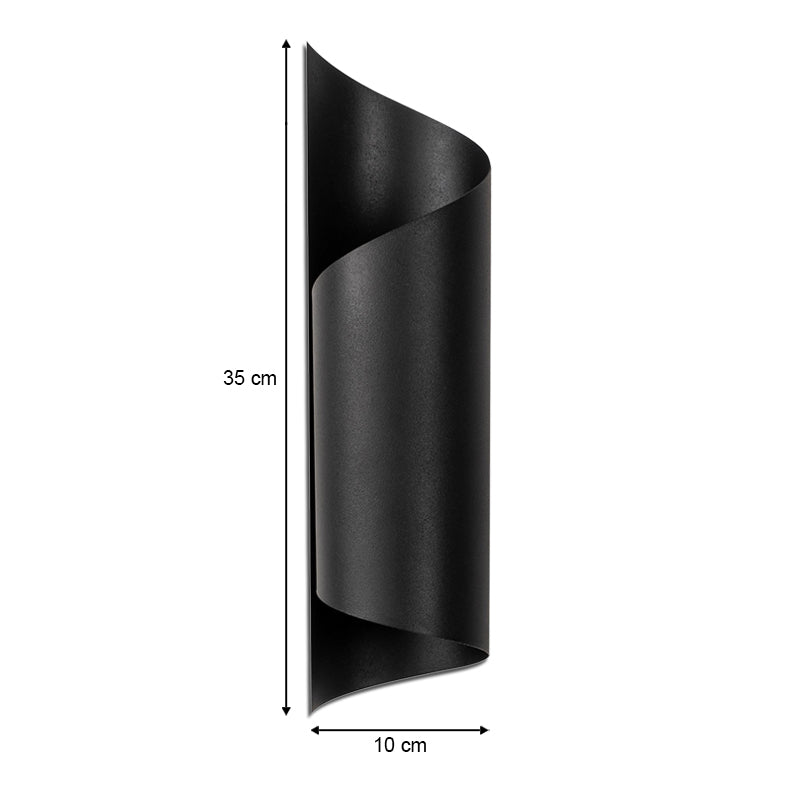 Sivani E27 metal in black color Φ10x35cm.