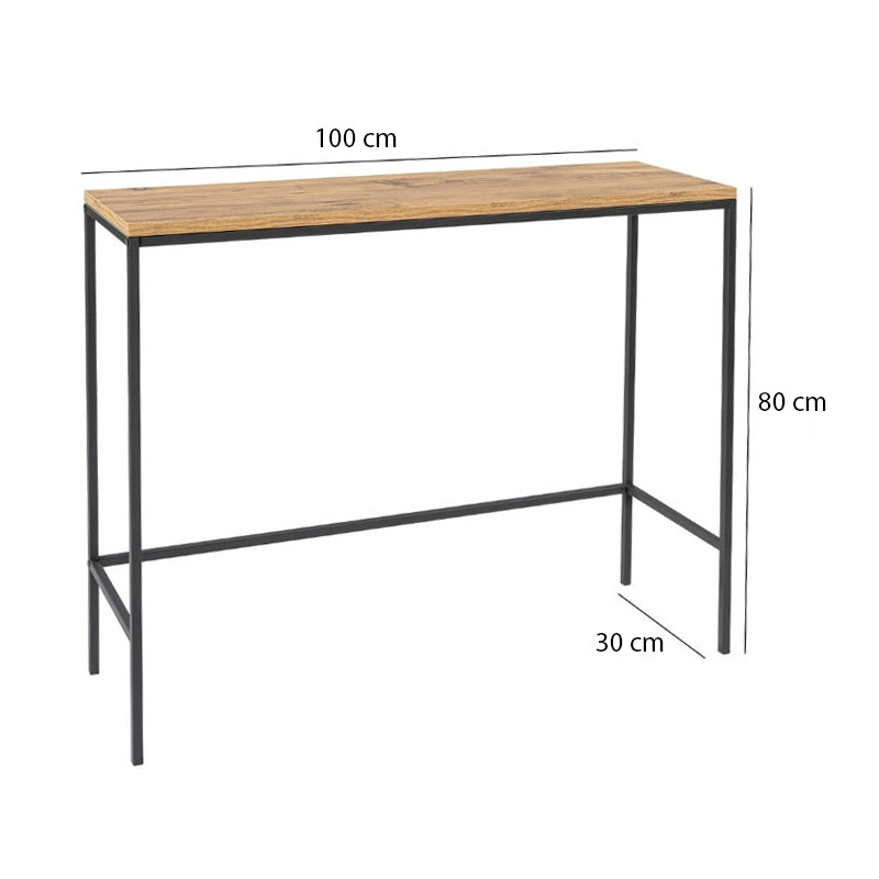 Canva метален - меламинов шкаф в цвят атлантическа борова дървесина 100x30x80cm.