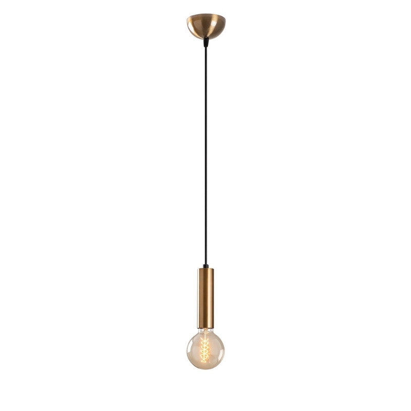 Lizy E27 метална таванна лампа в винтидж златист цвят Ø4x111cm.