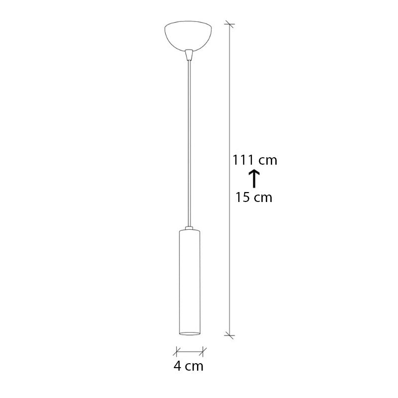 Lizy E27 метална таванна лампа в винтидж златист цвят Ø4x111cm.