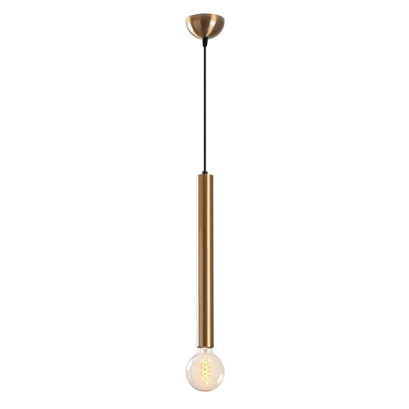 Lizy I E27 метална таванна лампа в винтидж златист цвят Ø4x139cm.