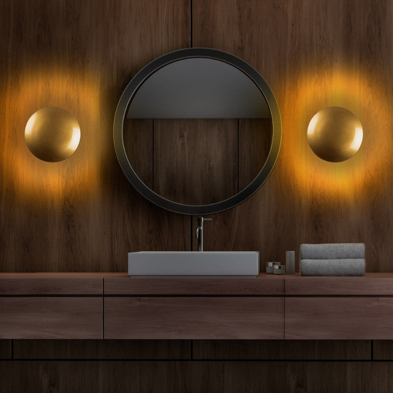 Mimoza Led аплик в златист цвят 25x16x25cm