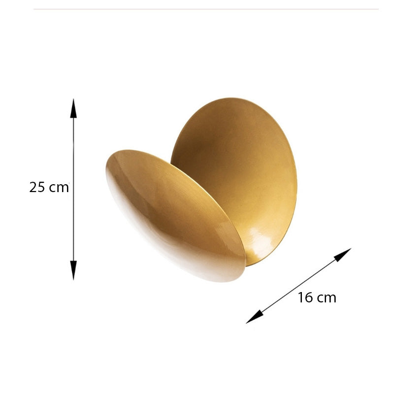 Mimoza Led аплик в златист цвят 25x16x25cm