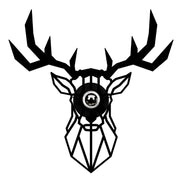 Deer E27 стенен аплик в черен цвят 55x12x55cm.
