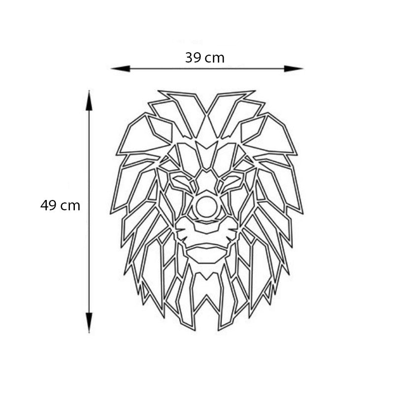Стенно осветително тяло Lion E27 в черен цвят 39x12x49cm.