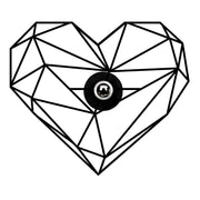 Heart E27 стенна лампа в черен цвят 47x12x40cm.