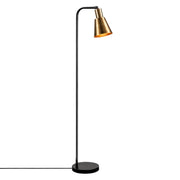Balbin метална лампа за под в черно - златист винтидж цвят Ø30x120cm.