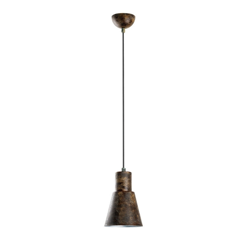 Vinci I E27 метална плафониера в меден винтидж цвят Ø14x114cm.