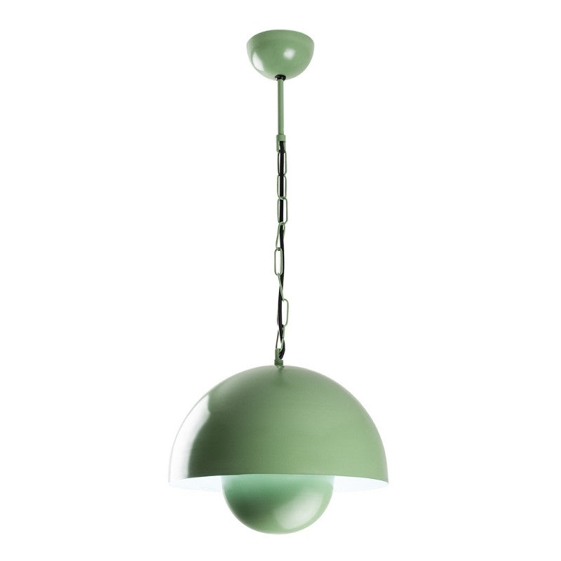 Neptun E27 метална таванна лампа в зелен мента цвят Ø30x70cm.