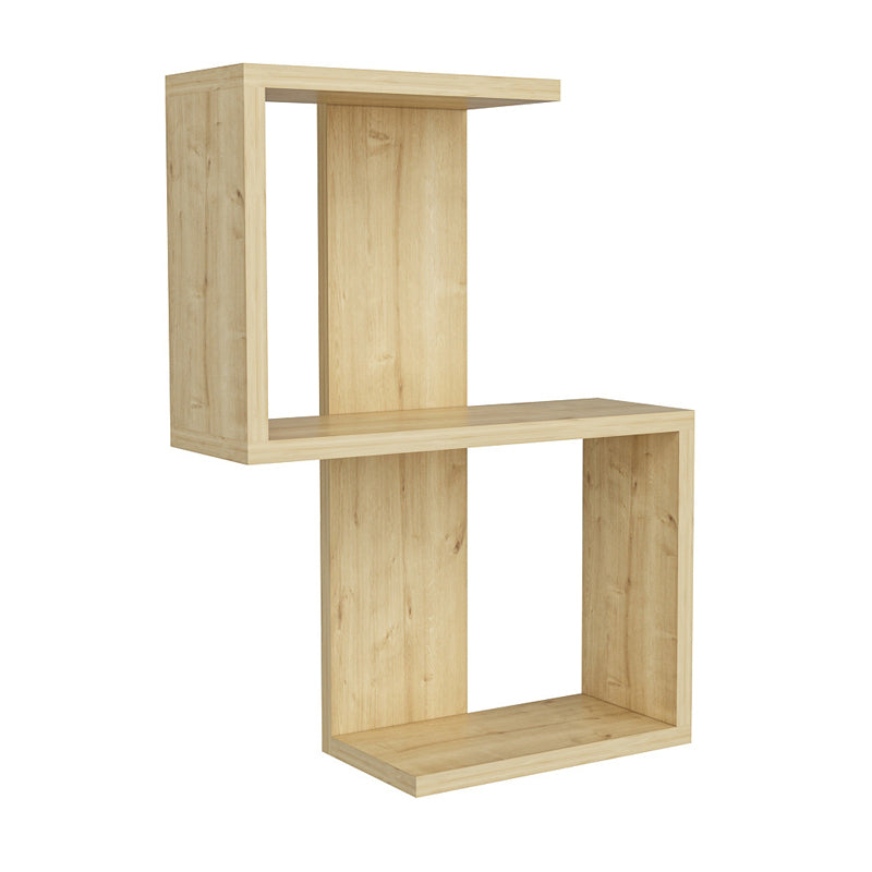 Octa меламиново стенна етажерка в цвят сапфиров дъб 45x16.4x60cm.